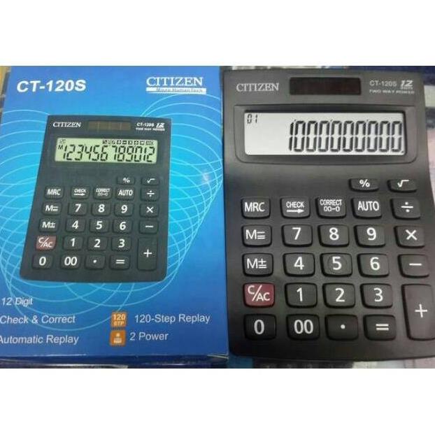

Kalkulator Desktop Meja Citizen Ct-120S Calculator 12 Digit Cek Ulang Kode 1378