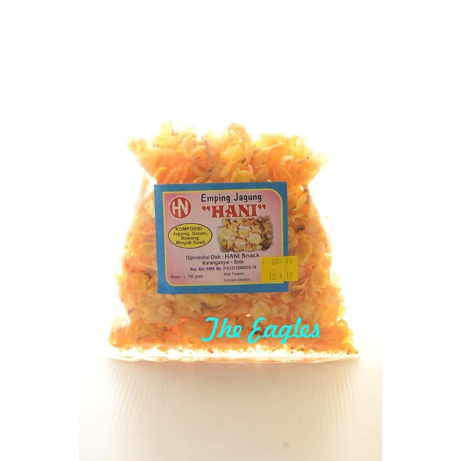 

Emping Jagung keripik kripik cap Hani oleh khas SOLO 130gr snack camil