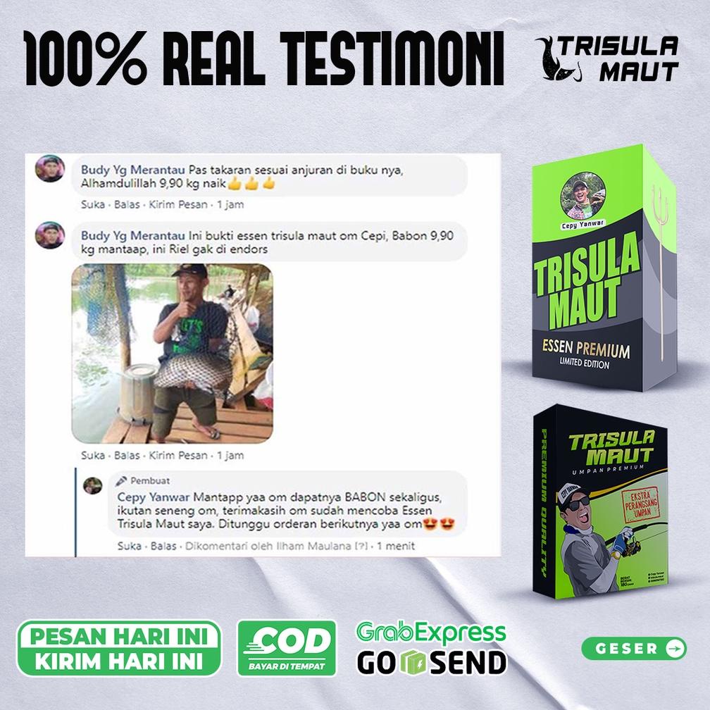 Promo Original Essen Trisula Maut Umpan Mancing Ikan Mas, Ikan Bawal, Ikan Lele,Ikan Patin,Ikan Laut