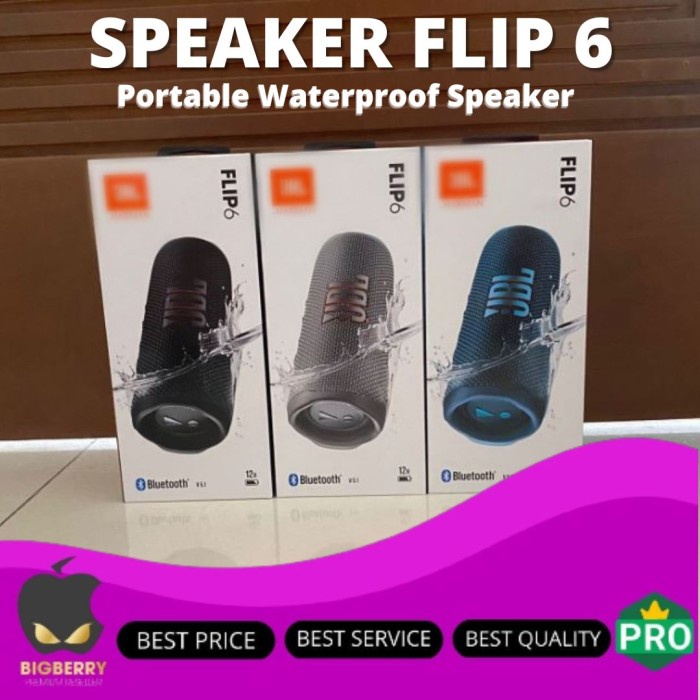 Jbl Flip 6 Bluetooth Speaker Flip6 Portable Garansi Resmi Ims 1 Tahun