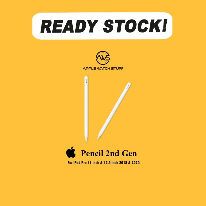 Apple Pencil 2nd Gen for iPad Pro 11 & 12.9 inch 4th Generation 2020