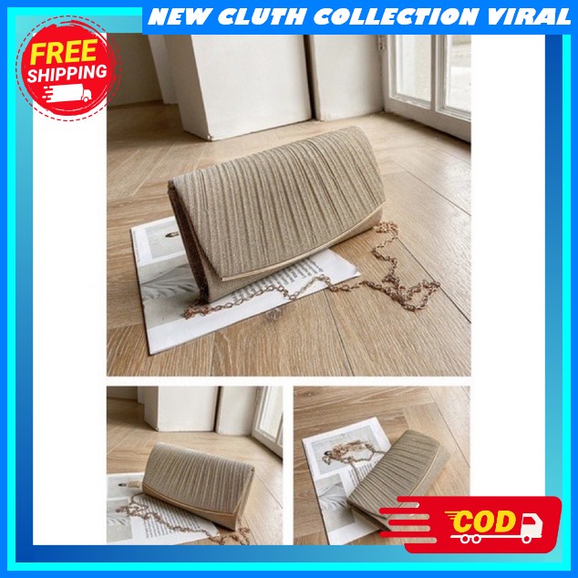 Clutch Bag Wanita Import Premium Original Elegan Hanbag Dompet Mini Impor Korea Murah Kondangan Bran