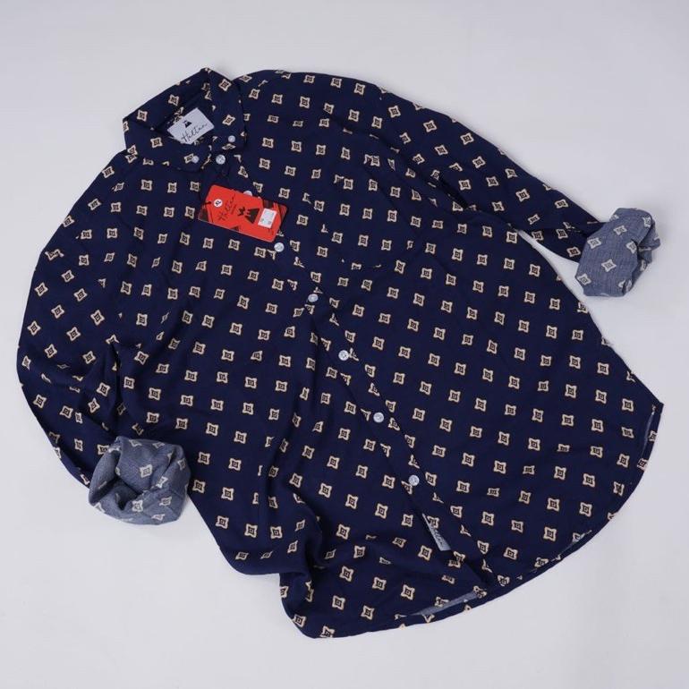 Promo Helten Kemeja Hawaii Pria Motif Kemeja Hawai Pria Bahan Rayon Lengan Panjang Termurah