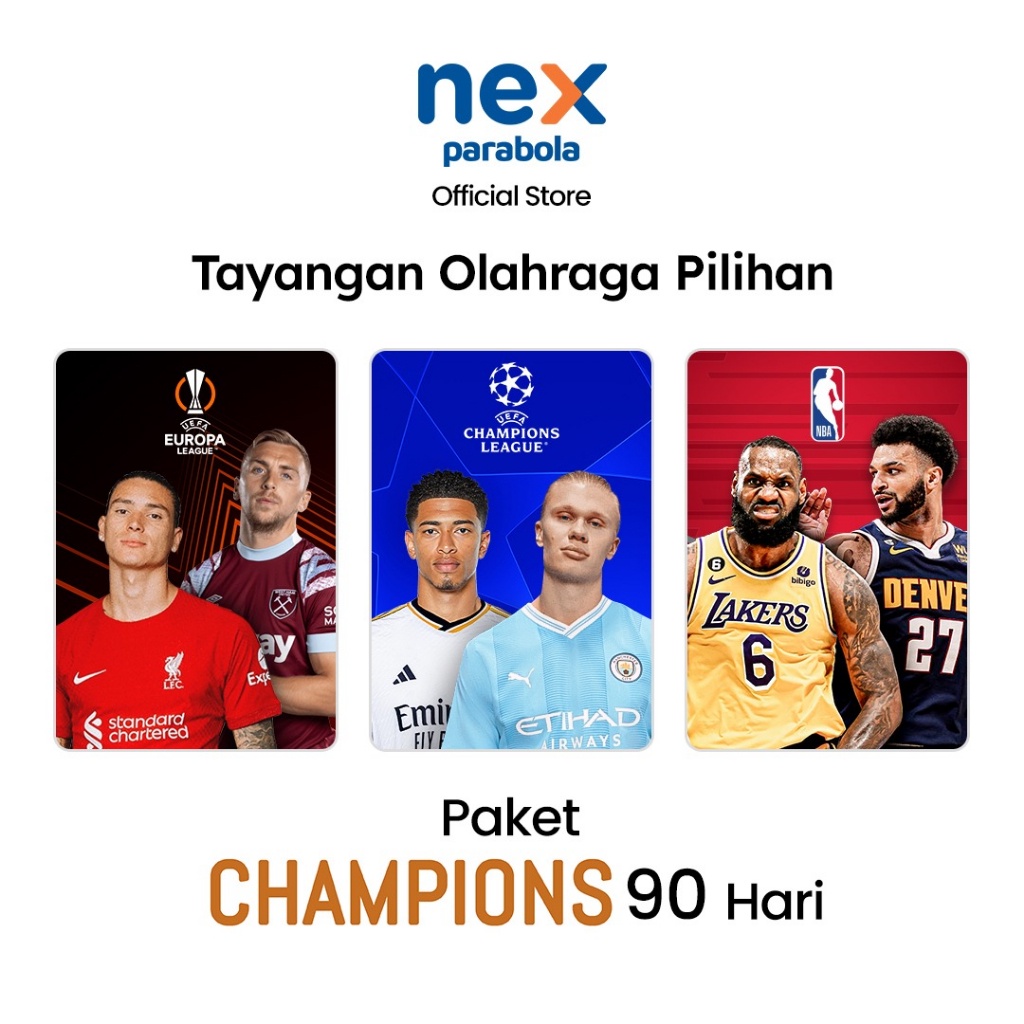 Nex Parabola Paket Champions 90 Hari