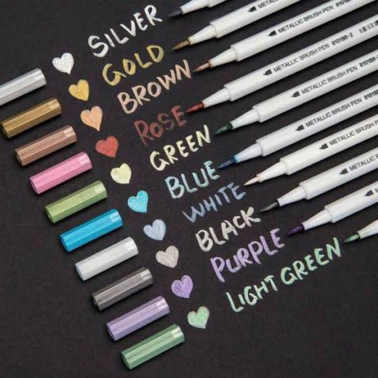 

Promo Brush Pen Joyko Metalic 10 Warna Terlaris