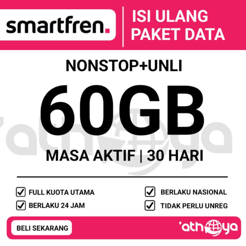 KUOTA SMARTFREN NONSTOP+UNLIMITED VOUCHER SMARTFREN NONSTOP UNLIMITED