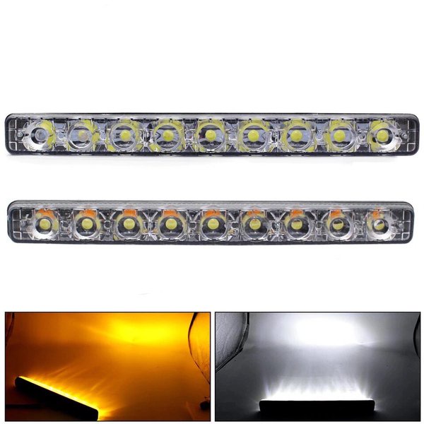 Drl Led Lampu Drl Mobil Running Sen 9 Mata R105