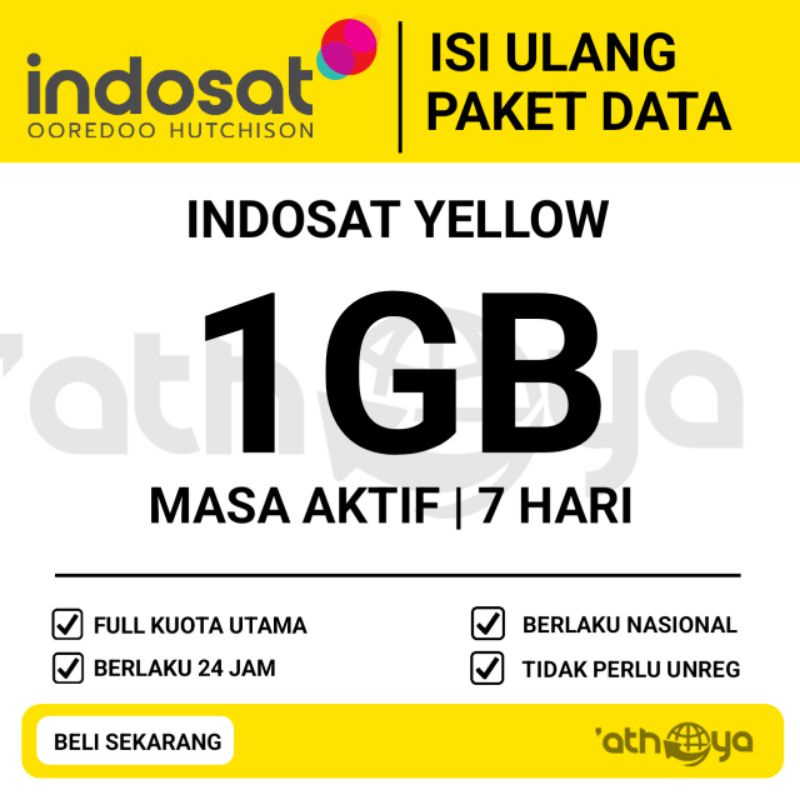 Kuota Indosat Yellow mini Harian