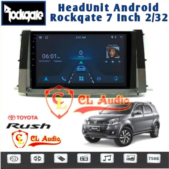 Head unit Android 7 Inch OEM Rush Terios lama+Soket pnp
