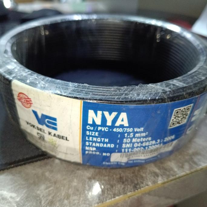 Open DS] Kabel Listrik Voksel NYA 1X1,5 -panjang kabel 50 Meter