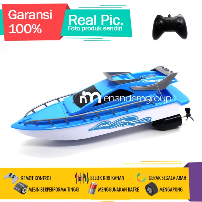 MAINAN REMOT KONTROL RC PERAHU KAPAL SUPER SPEEDBOAT MENGAPUNG