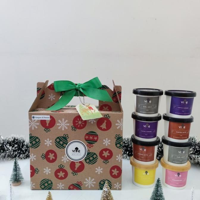 

Barang Terlaris !!! Hamper Christmas Natal Gelato 8 Cup Packing Aman Shopsesilia_