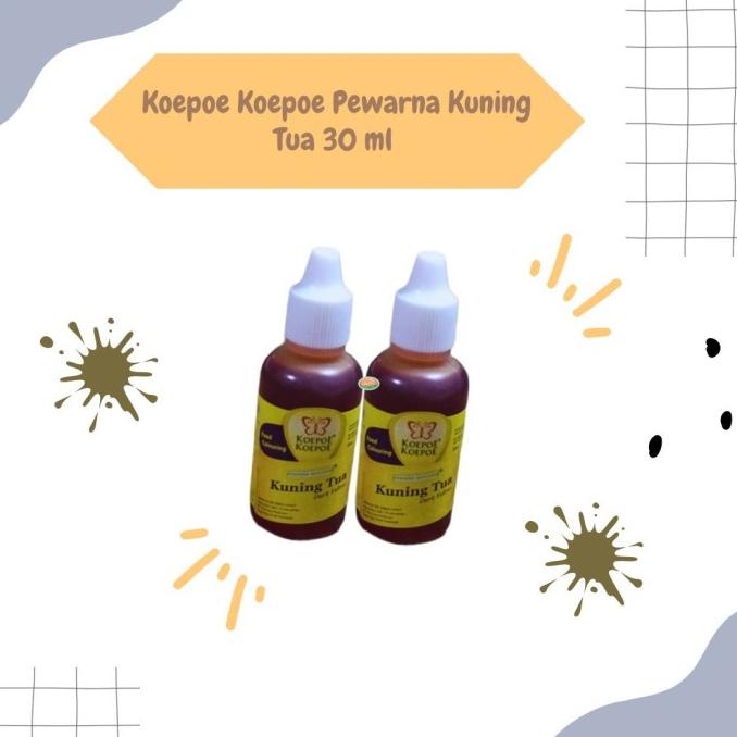 

best seller] PEWARNA KOEPOE-KOEPOE KUNING TUA 30 ML
