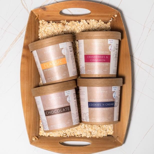 

Media OatBarn Instant Oatmeal Cup - Bundle of 4 | Oat meal Instan MD003