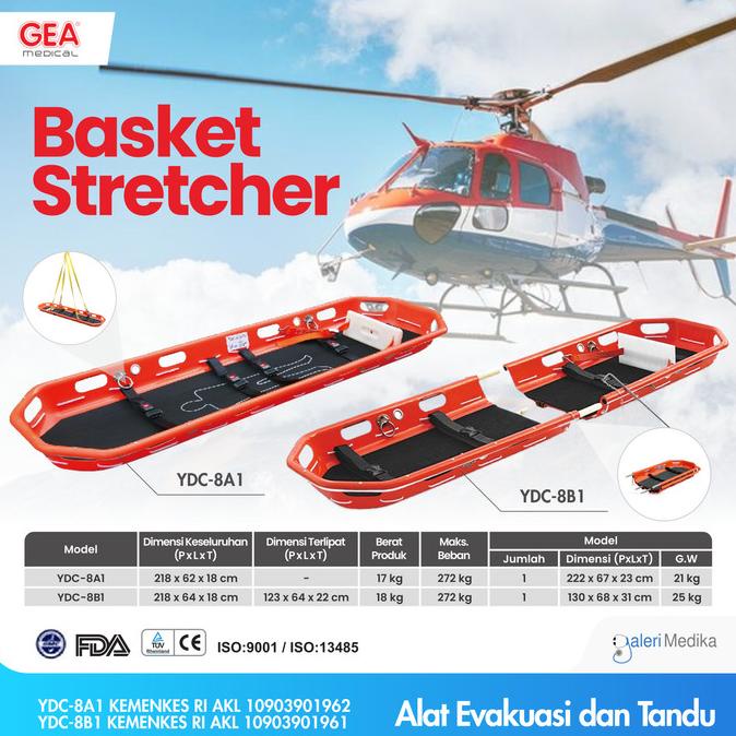 Gea Ydc 8 A1 - Basket Stretcher - Tandu Darurat