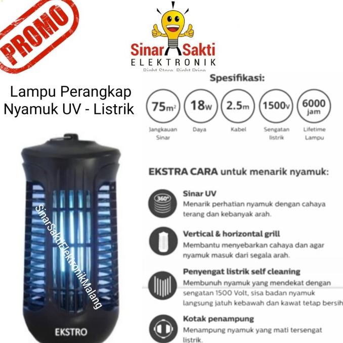 {{{{}}] Perangkap Nyamuk Elektrik Lampu UV Mosquito Killer Besar Listrik Trap