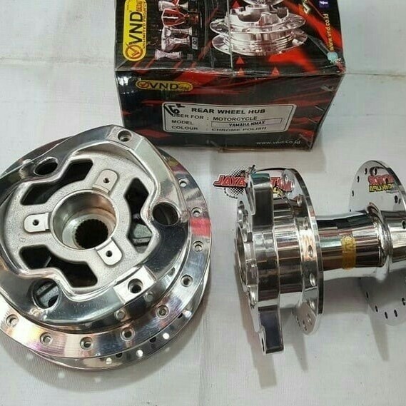 Tromol set VND depan/belakang Nmax 155 Old crome polish