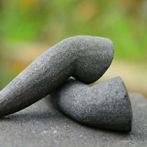 ] Ulekan Batu Asli Ulekan Batu Mutu Batu Ulekan