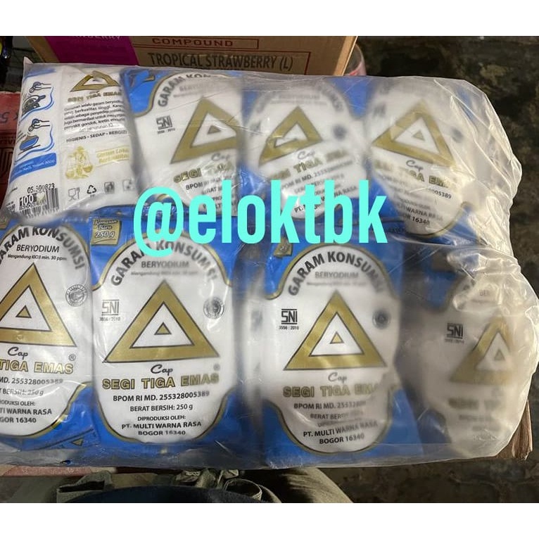 

Garam Cap Segitiga Emas Kemasan 1 Ball (1 Ball Isi 40 Pcs @250Gr)
