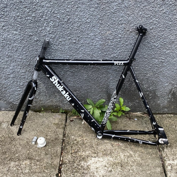 ✨Original Frameset Pizz Shukaku Track Fixie Include Fork Seatpost Headset Limited