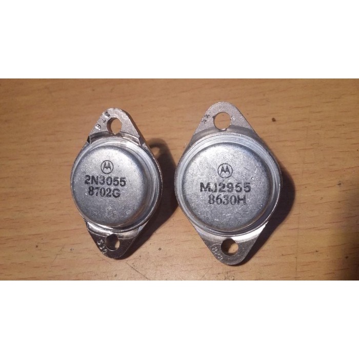 Transistor 2N 3055 2N3055 And Mj 2955 Mj2955 Motorola Original Nos
