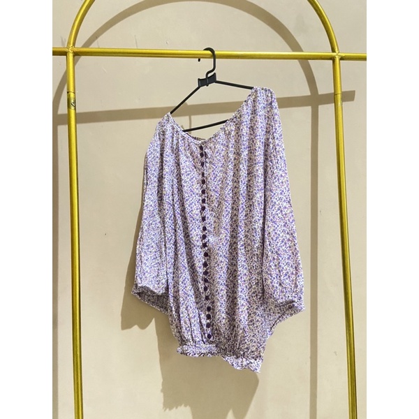 Blouse Wanita / Blouse Bunga-Bunga / Blouse Korea