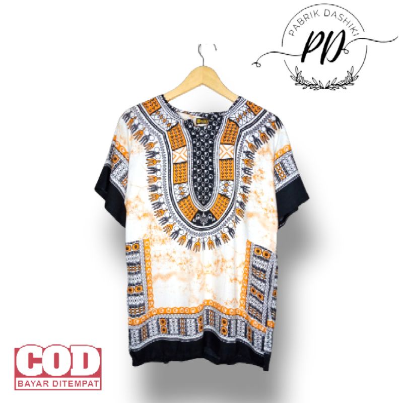 Baju dashiki afrika/ baju pria wanita/ baju santai/ baju kaos dashiki