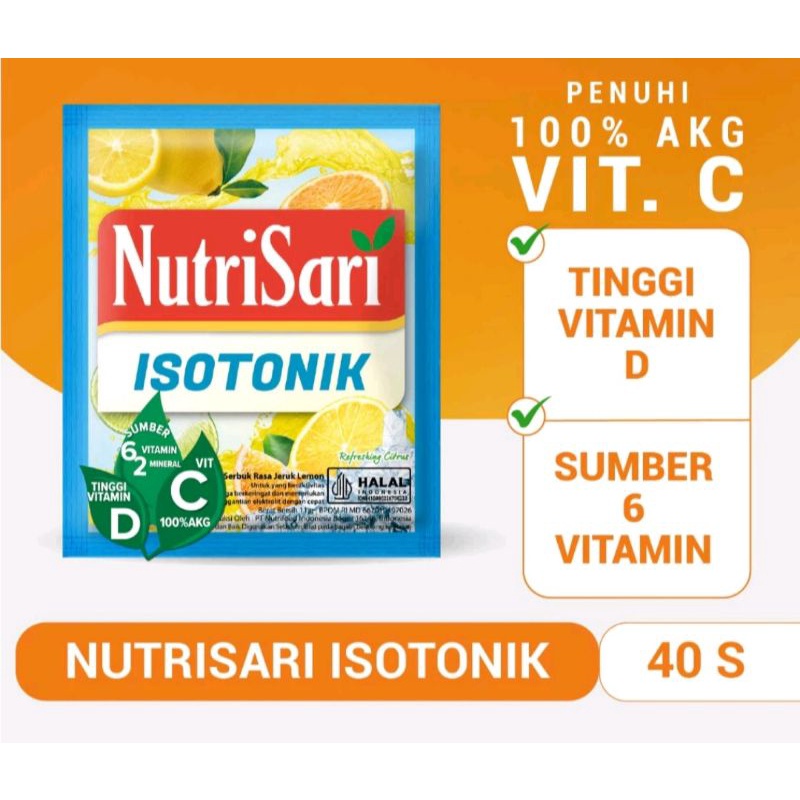 

Nutrisari Es Isotonik - Minuman Buat Vitamin C & Vitamin D