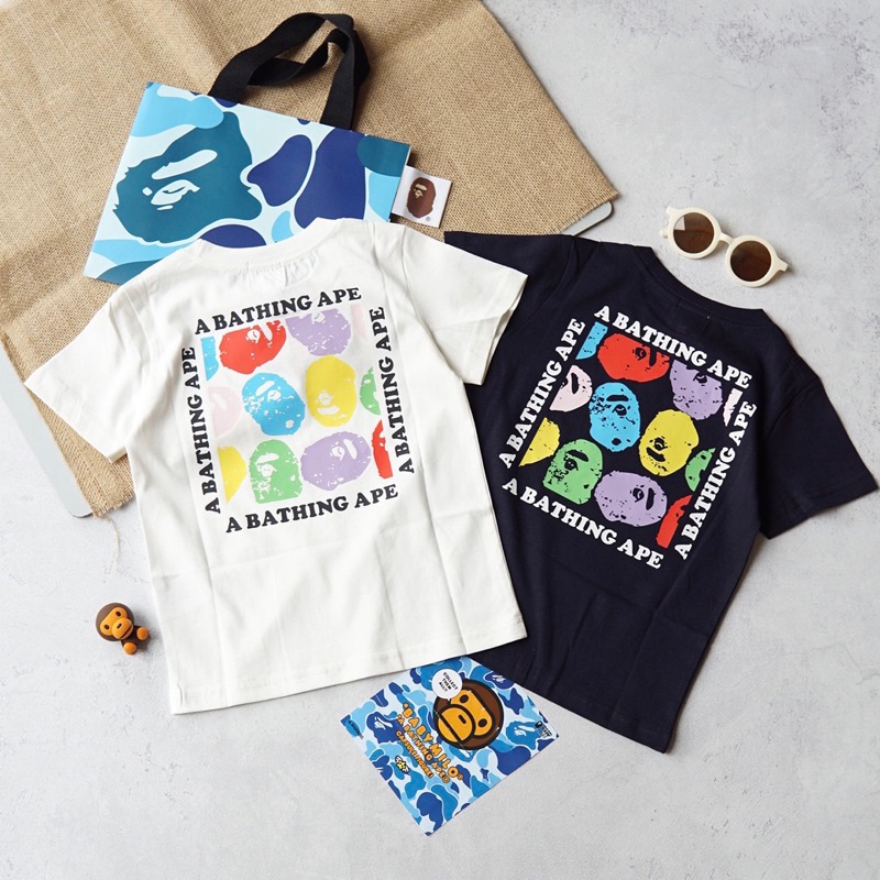 TAMPIL TRENDY DIBELI BAPE: Baby Milo Paint & Waffle Kids Tee size 3-8y pakaian baju kaos anak unisex