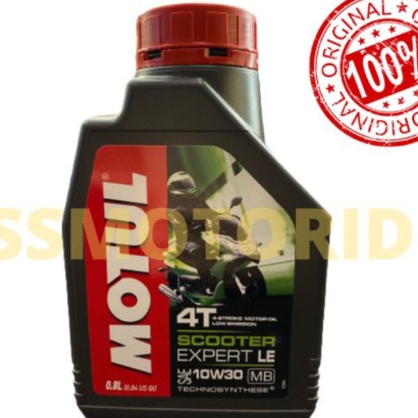 Oli Motul Scooter Expert LE 4T 10W-30 Oli Pelumas Motor 800 mL - Oli Mesin Motor Matic Metik Honda