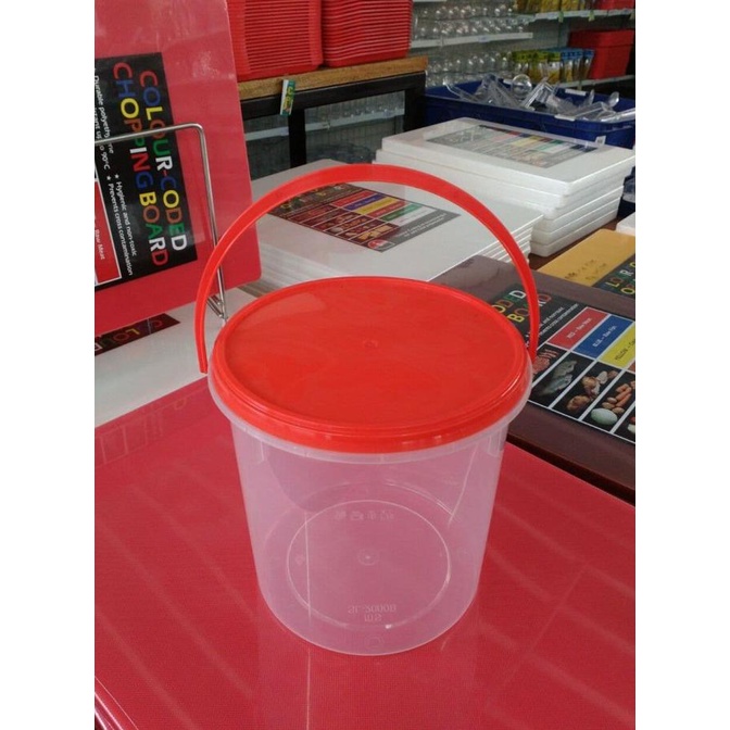 =+=+=+] Toples Plastik Tutup Merah 2000ml