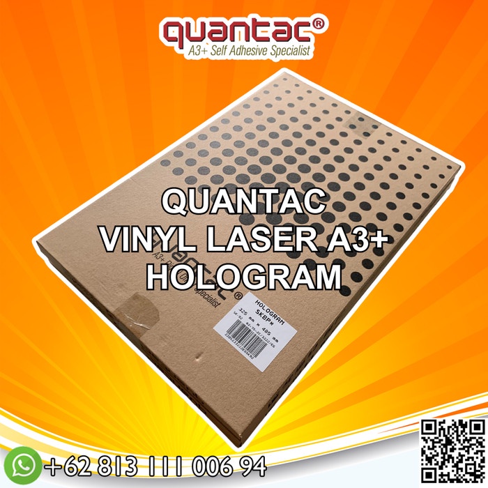 

✨Ready Quantac Hologram Stiker Vinyl A3 Stiker Raimbow Quantac - Pack Diskon