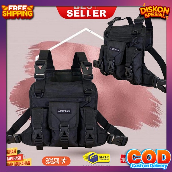 Branded Chest Bag Tactical Best Quality Tas Selempang Multifungsi Rig Bag Premium Baepack Rompi Mult