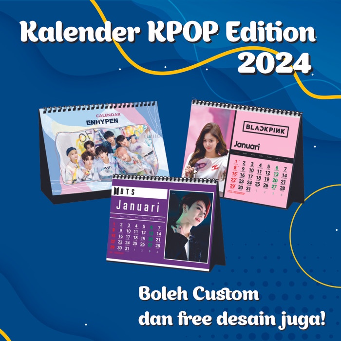 

Terlaris Kalender Duduk 2024 Kpop Blackpink, Bts ,Super Junior (Bisa Satuan) Promo Terbaru