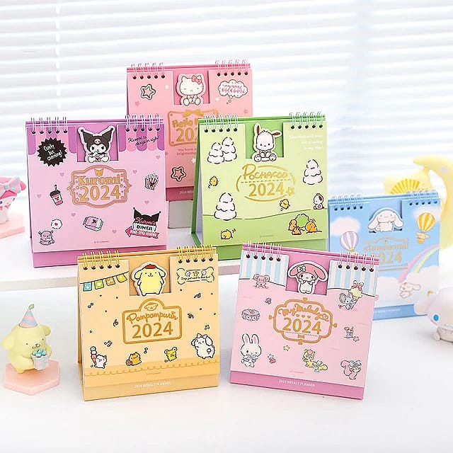 

Terlaris Kalender Meja 2024 Sanrio Cinnamoroll, Pochacco, Pompurin, Kuromi (Hk) Promo Terbaru