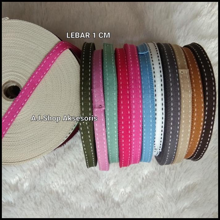 

TERMURAH PITA POLYESTER PITA BIS MOTIF BINTIK 1 CM WARNA !!!!!!