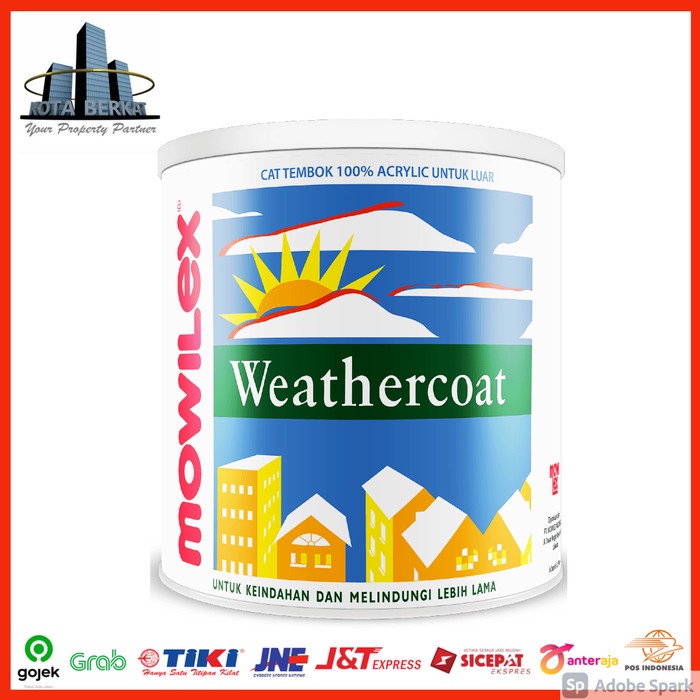 :=:=:=:=] CAT MOWILEX WEATHERCOAT / CAT TEMBOK EKSTERIOR MOWILEX 2,5L