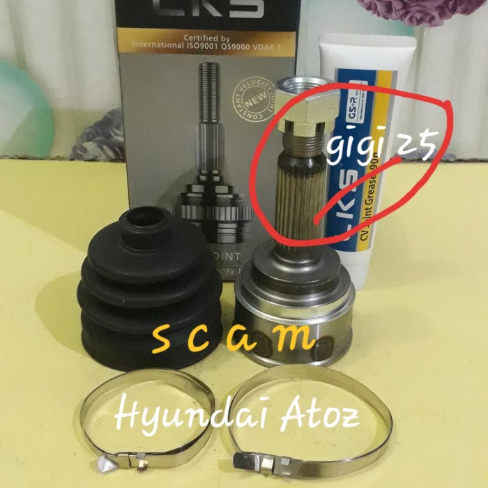 Cod Cv Joint Luar As Roda Depan Luar Hyundai Atoz Atos Kode Ema267