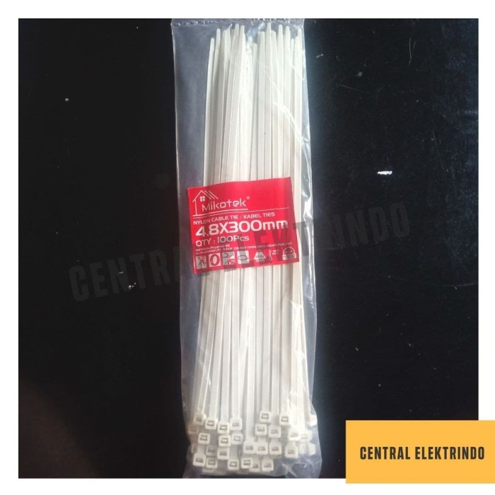 

Kabel Ties Putih 4,8 x 300mm Cable Tie Kabel Tie