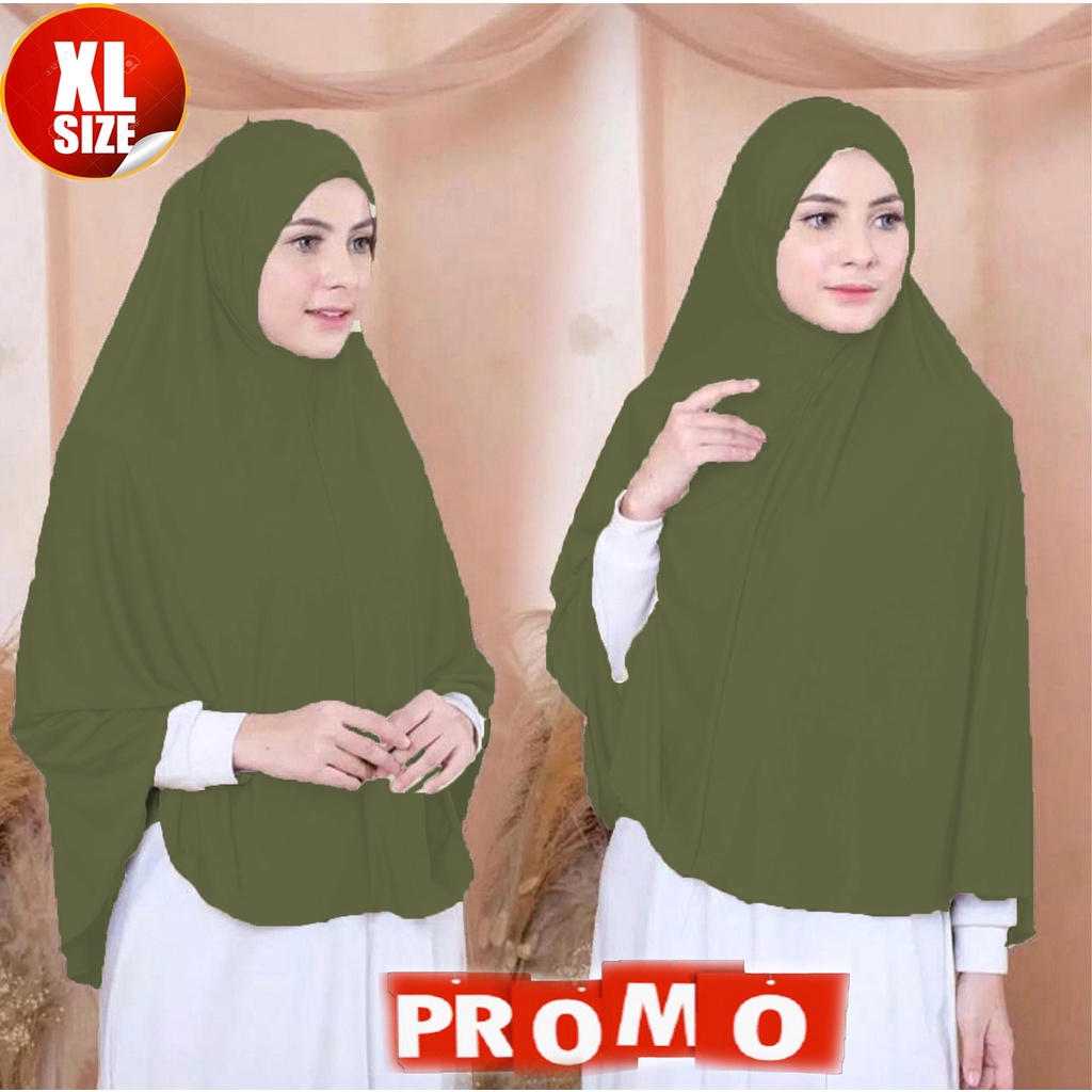 STYLISH HIJAB DAILY khimar bergo hijab kerudung jilbab jersey JUMBO NON PET/ TANPA PET