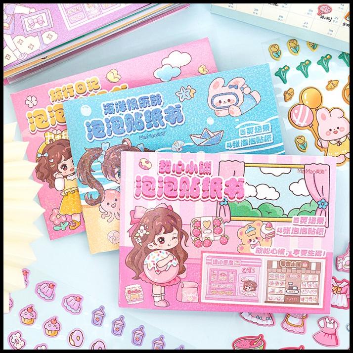 

TERMURAH BUKU DIY BUBBLE STICKER HOME RUMAH AQIAO DIARY LUCU STIKER !!!!