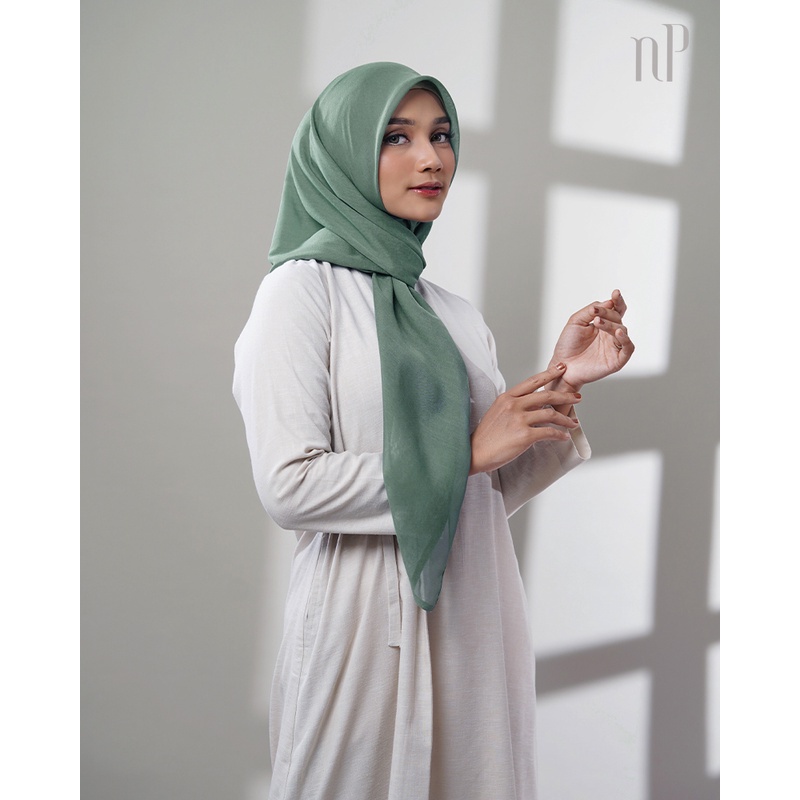 STYLISH HIJAB DAILY naPocut Plain Paris Blue & Green Series