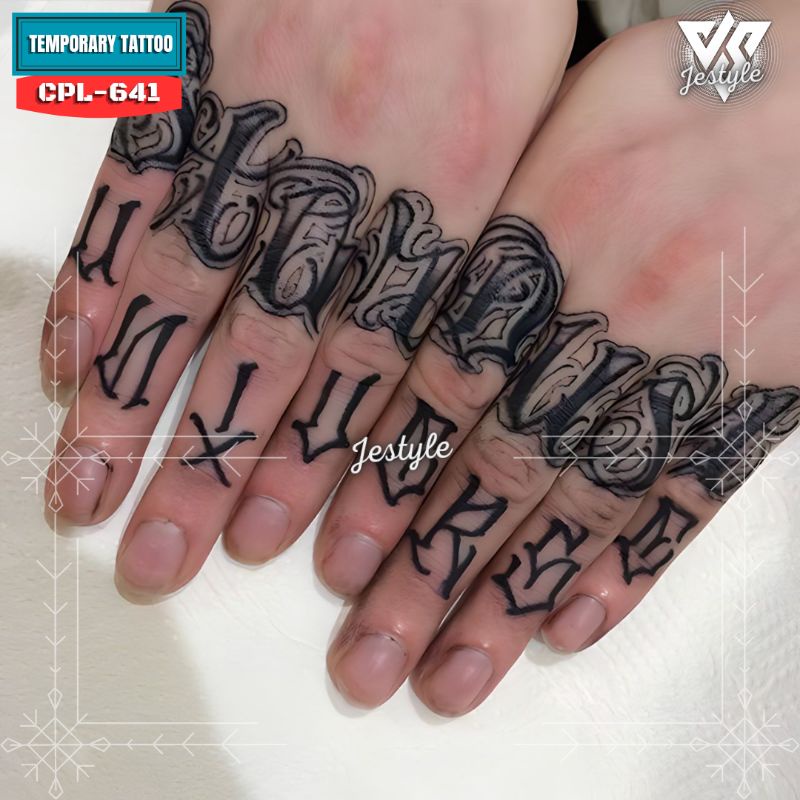 [CPL-641] Tato Temporer Temporary Tattoo Couple jari jari