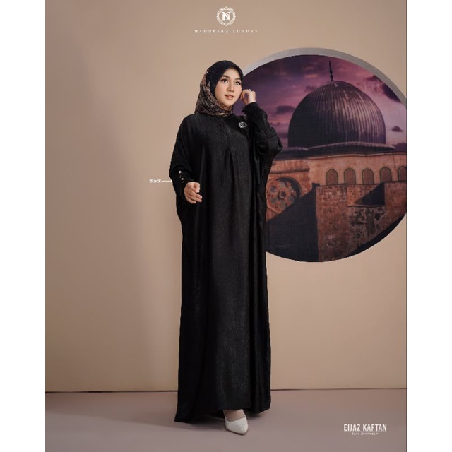 [NEW] ✔️ COD | DRESS / DRESS POLOS / KAFTAN / KAFTAN POLOS / KAFTAN SILK / SILK / KAFTAN HITAM / KAF