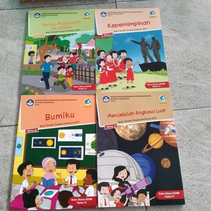 

SALE buku paket tematik tema kelas 6 tema 6.7.8 dan 9 (4buku) Termurah