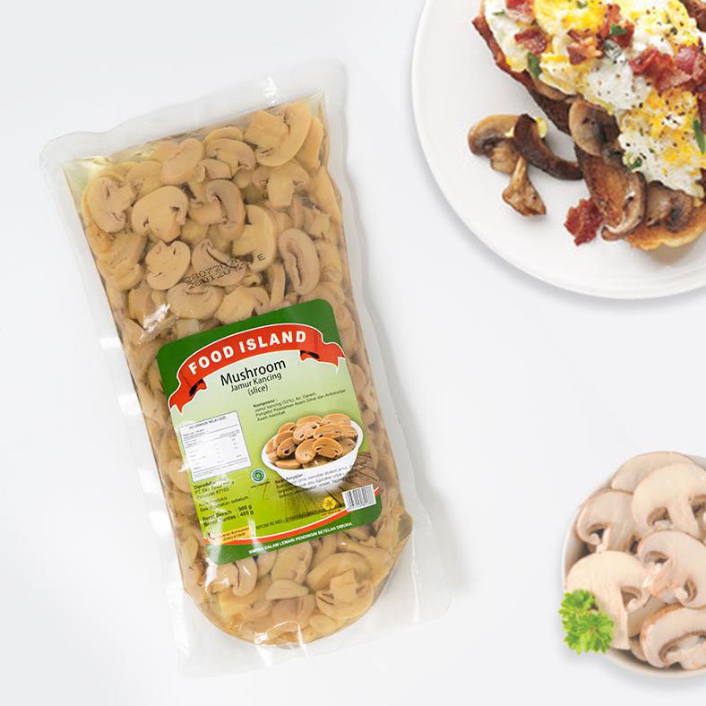 

Berkualitas! Pouch Slice Jamur Food Island 900 gr ~