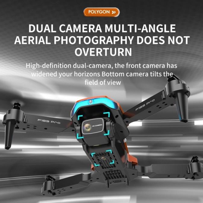 Drone Zfr F189 Pro 4K Hd Profesional Kamera Esc Wifi Fpv Lipat Ori