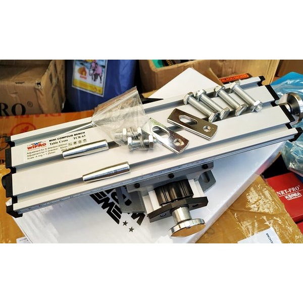 Ragum cross milling bor duduk catok bor freeze mini cross vise adjustable