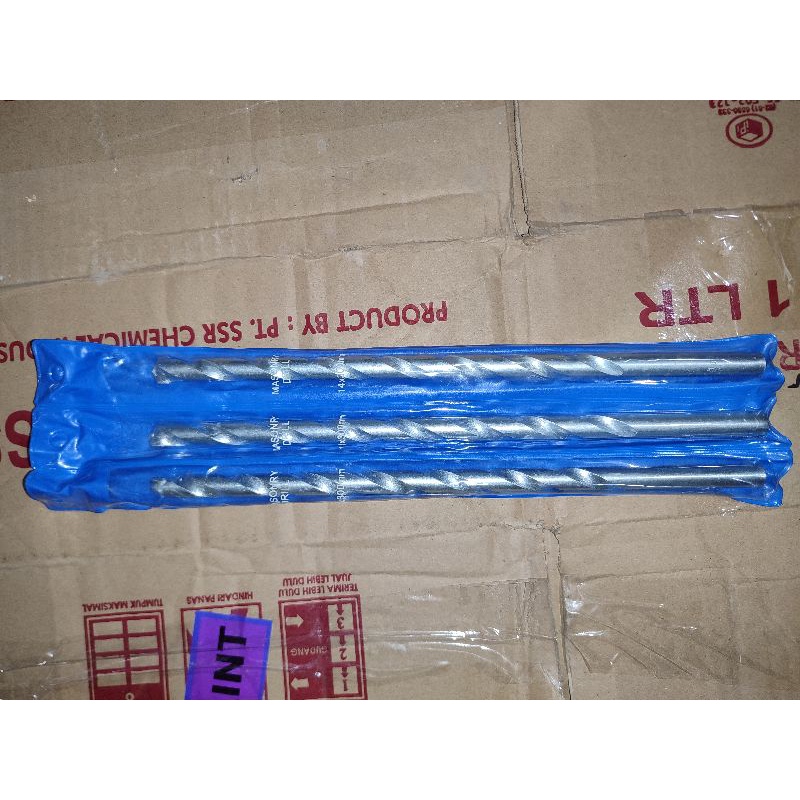BIRU MATA BOR BETON TEMBOK 14MM MATA BOR DINDING BETON 14 MILI PANJANG 30CM