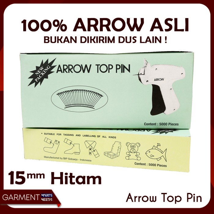 

Termantab] ARR - Arrow Top Pin - Tag Pin/Isi Refill Tag Gun/Isi 5000 Pcs ORIGINAL